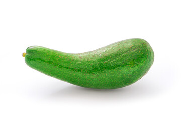 Fresh avocado isolated on white background.