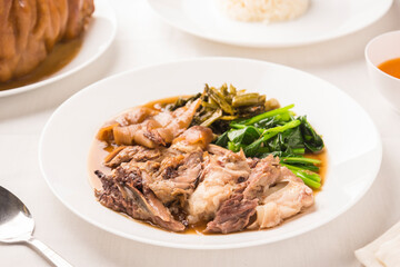 stewed pork leg sidedish