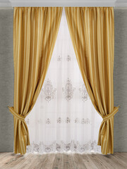 A beautiful curtain with a catch.