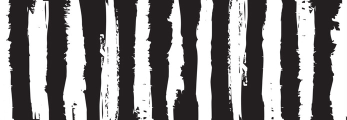 Fototapeta premium warning sign with black stripes on white