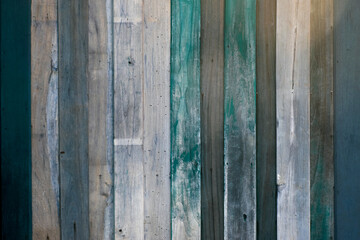 Wood texture with natural patterns. ฺBlue tone