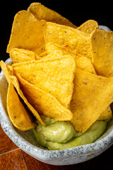 Snack for party , chips , nachos