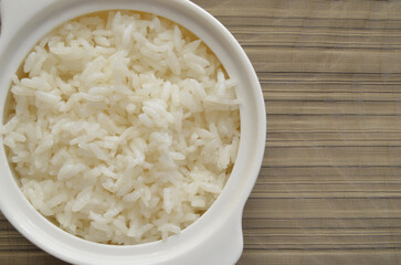 Rice food on table background. Local Turkish food.