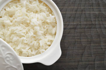 Rice food on table background. Local Turkish food.