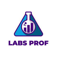 Medical laboratory Logo . Science Labs Logo Design . Bio organic lab logo . Lab Logo .