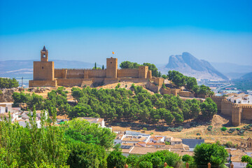 Fototapeta na wymiar City of Antequera. Malaga Well of cultural interest by UNESCO, Spain.