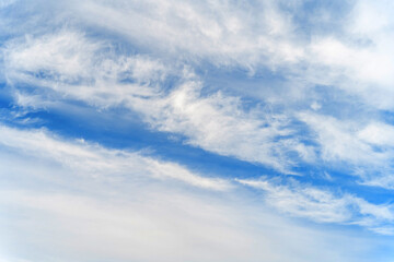 Blue sky with beautiful air clouds