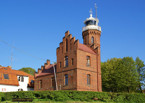 Lighthouse in Ustka, Pomeranian Voivodeship, Poland