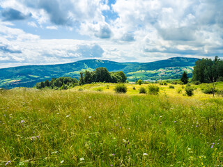 Landschaft in der Rhön mit Aussicht, Panorama