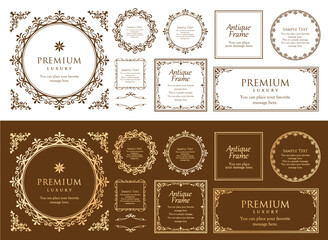 ハロウィンのフレーム素材セット。