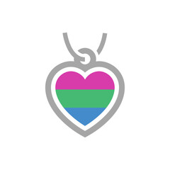 Symbol pendant with flag