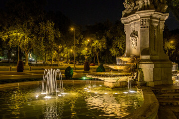 Madrid, fontana storica - obrazy, fototapety, plakaty