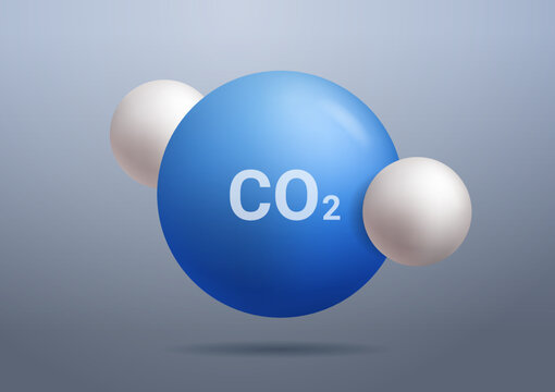CO2 carbon dioxide toxic gas emission reduction concept horizontal