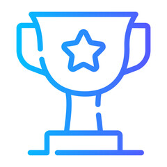 trophy gradient icon