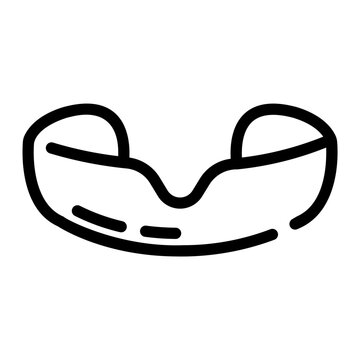 Gum Shield Line Icon