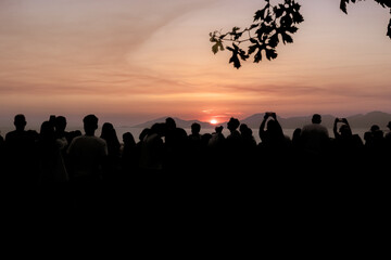 sunset at the village of Zia in kos