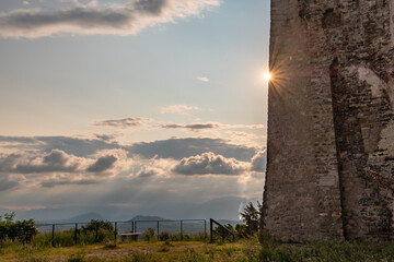 Ancient ruins of a medieval castle in the countryside of Friuli Venezia-Giulia, Italy