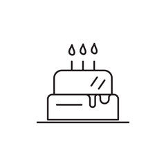 Birthday cake icon