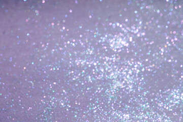 Purple glitter texture Christmas abstract panoramic background or bokeh with empty space