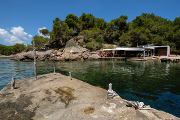 restaurante El bigotes, Cala Mastella, Sant Carles, Municipio Santa Eulària des Riu, Ibiza,...