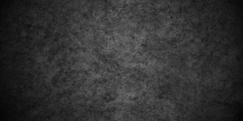 Dark Black stone cracked grunge concrete backdrop texture background anthracite panorama. Panorama dark grey black slate background or texture.	