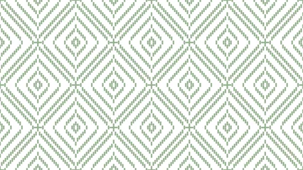 Canvas schilderij Boho stijl Traditional tribal or Modern native ikat pattern. Geometric ethnic background for pattern seamless design or wallpaper.  © NaphakStudio