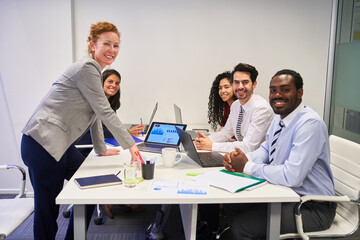 Successful multicultural business start-up team