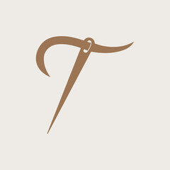 Letter T Tailor Logo Design