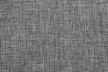 Fototapeta na wymiar Gray polyester fabric material. Surface of fabric texture abstract background in grey color. 