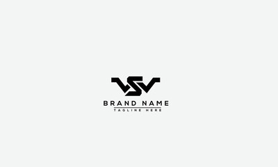 Logo design letter SW . Elegant modern. Vector template.