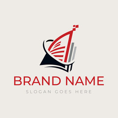 Logo Design in Newspaper and Magazine Concept