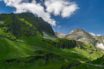 High Tauern National Park - landscape with clouds