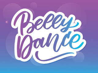 Letter belly dance lettering composition for your logo