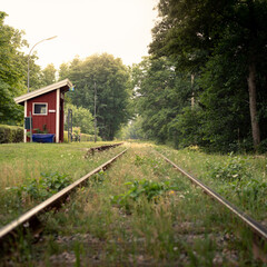 The tiny railway station