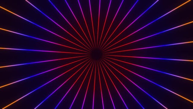 Strahlen - Loop rot violett pink Linien