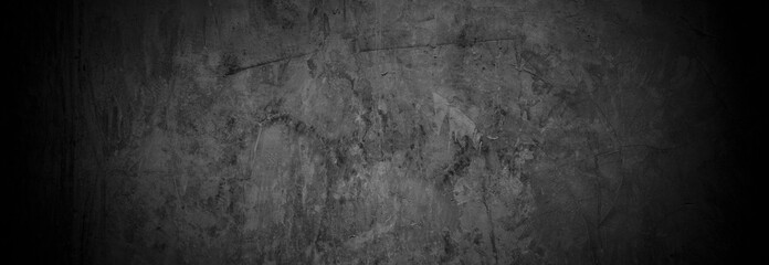 Old wall texture cement dark black gray  background abstract grey color design are light with white gradient background.