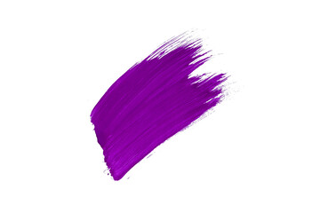 Purple-Violet colorwater brush strokes paint on white background,Abstract color	