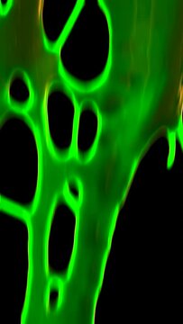 Dripping green slime