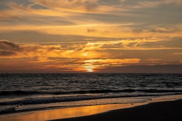 Obraz premium sunset on the beach