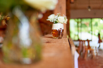 pub, beer on the counter