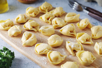 Tortellini - dumplings typical dish from Italian cuisine