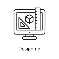 Designing vector outline Icon Design illustration. Miscellaneous Symbol on White background EPS 10 File