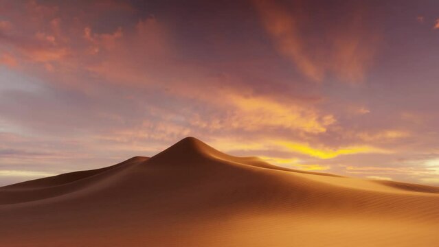 sunset sky desert dune movement