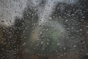 rain drops on window