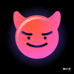 Cute round Emoticon. Yellow Emoji faces emoticon smile, digital smiley expression emotion feelings, chat cartoon emotes. Vector illustration icon