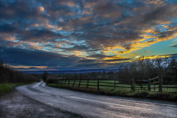 On the road to foreboding skies