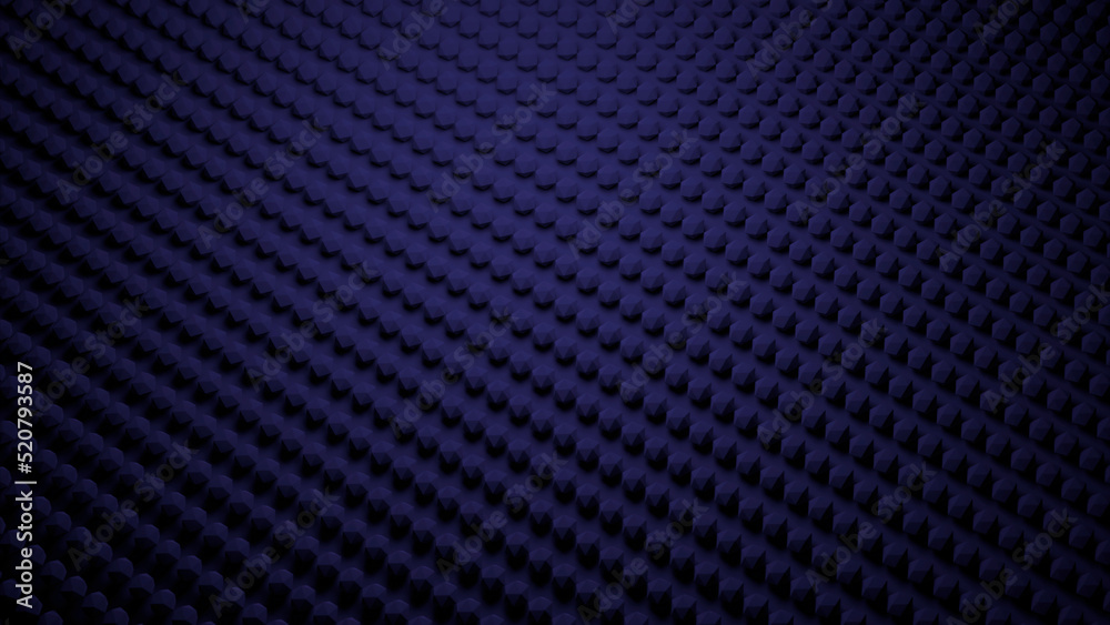Poster abstract flat colorful lilac surface covered by rows of convex same size figures. design. flowing sm