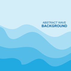 Ocean Waves Background Logo Design, Vector Art Icons, In pastel colors