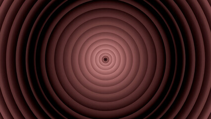 Obraz premium A bright swirling tunnel of circles .Design.A dull orange tunnel that moves rapidly in abstraction.