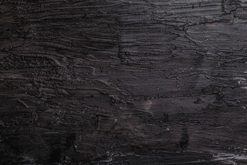 Abstract black texture from acrylic paint